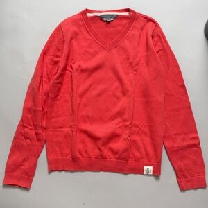 Bonpoint Red V-neck Sweater